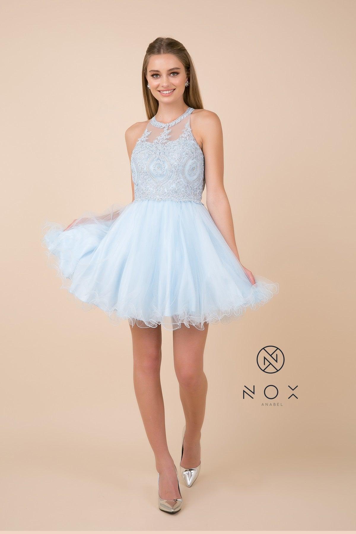 Sleeveless Short Tulle Homecoming Dress - Image 24