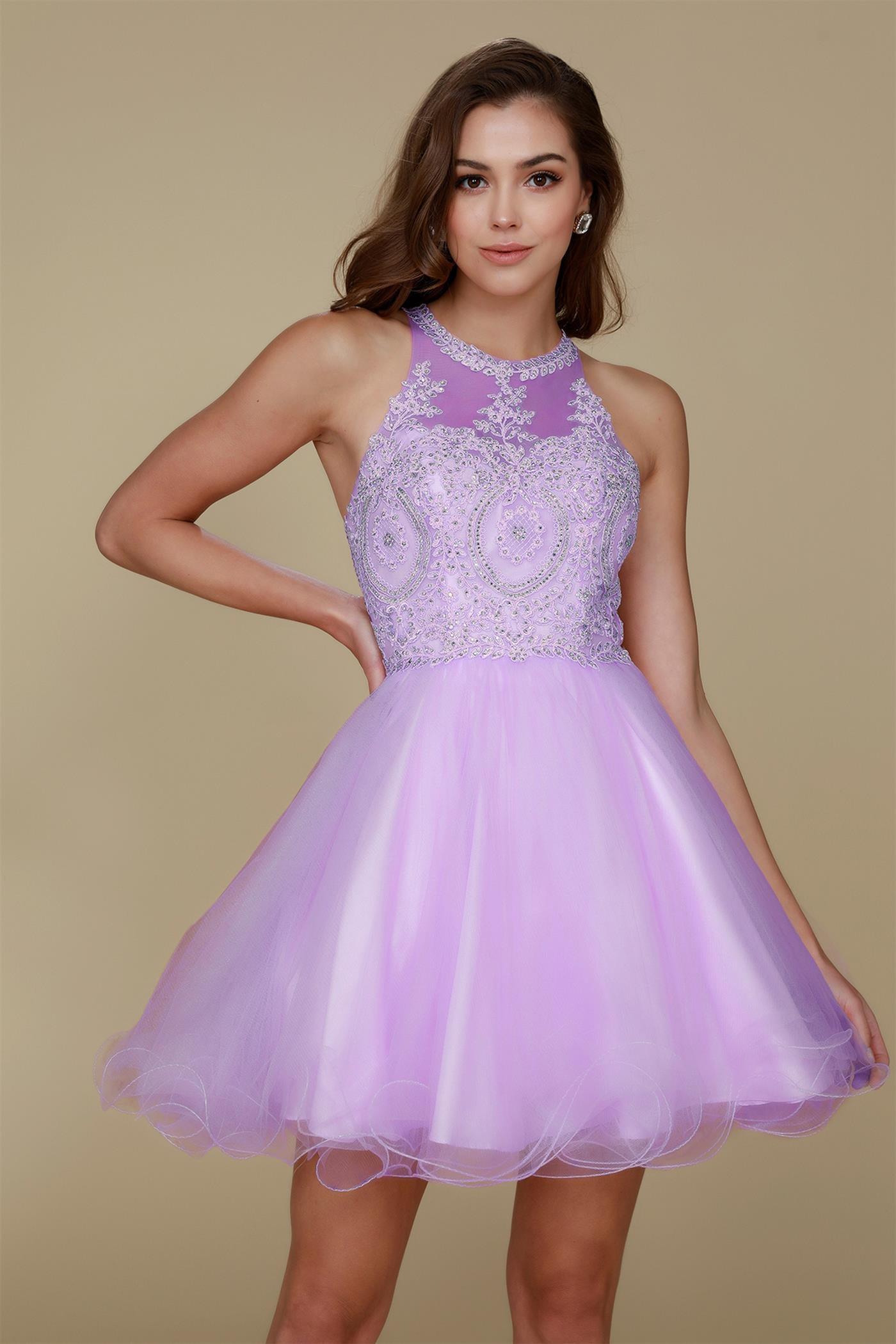 Sleeveless Short Tulle Homecoming Dress - Image 21