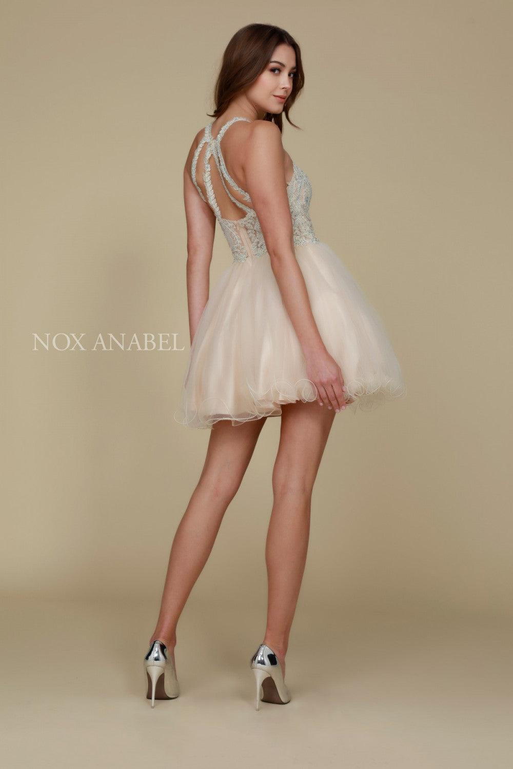 Sleeveless Short Tulle Homecoming Dress - Image 17