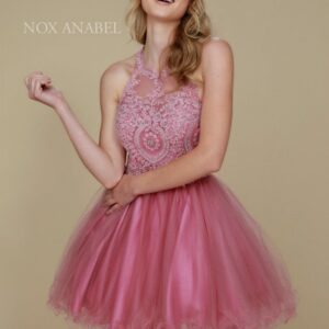 Sleeveless Short Tulle Homecoming Dress