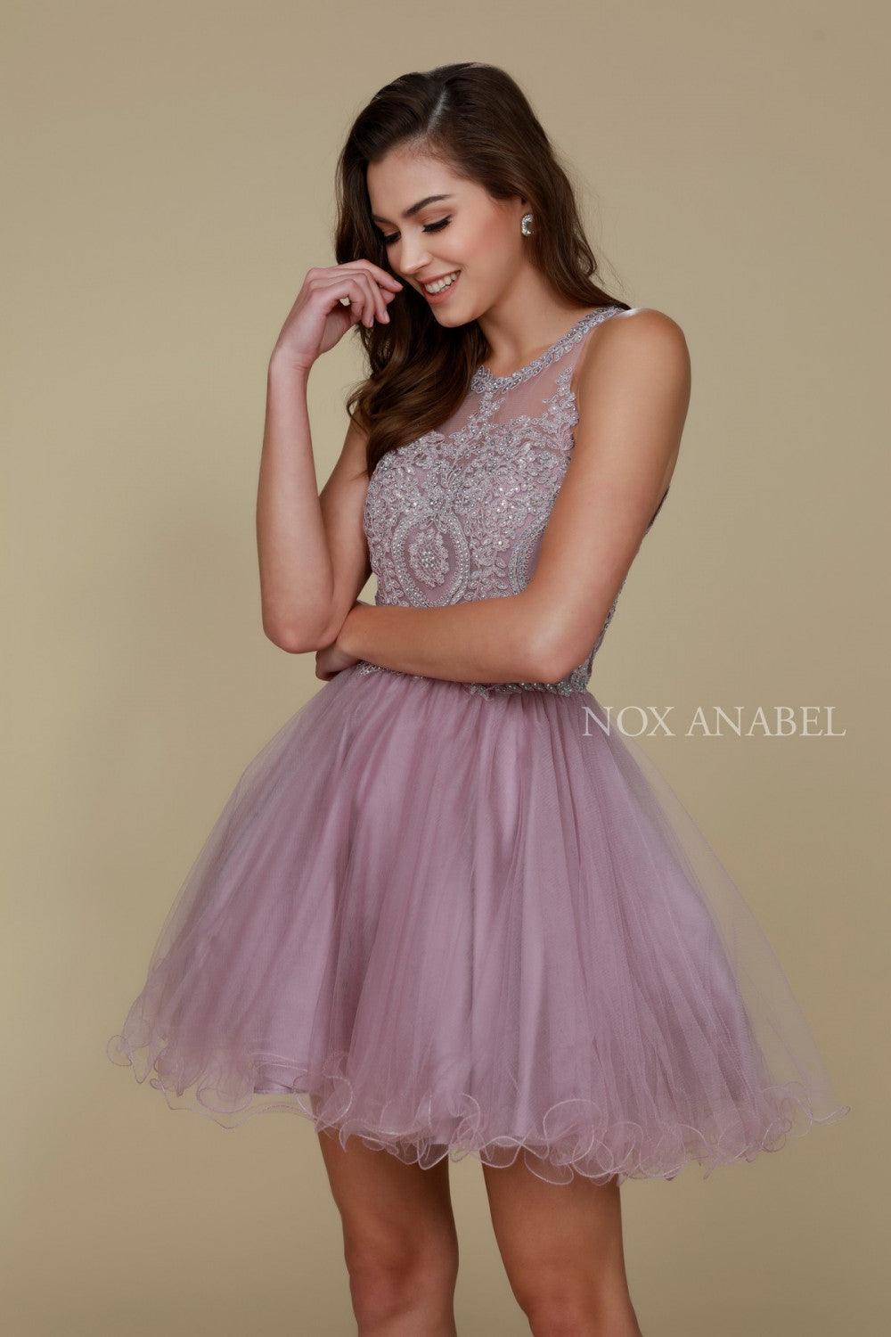 Sleeveless Short Tulle Homecoming Dress - Image 7