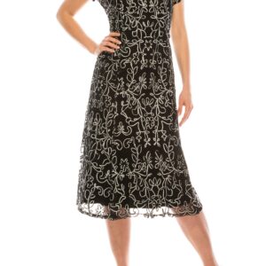 SL Fashions 9120251 Short Cocktail Mesh Evening Dress
