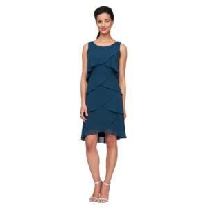 SL Fashions 114044 Short Sleeveless Cocktail Dress