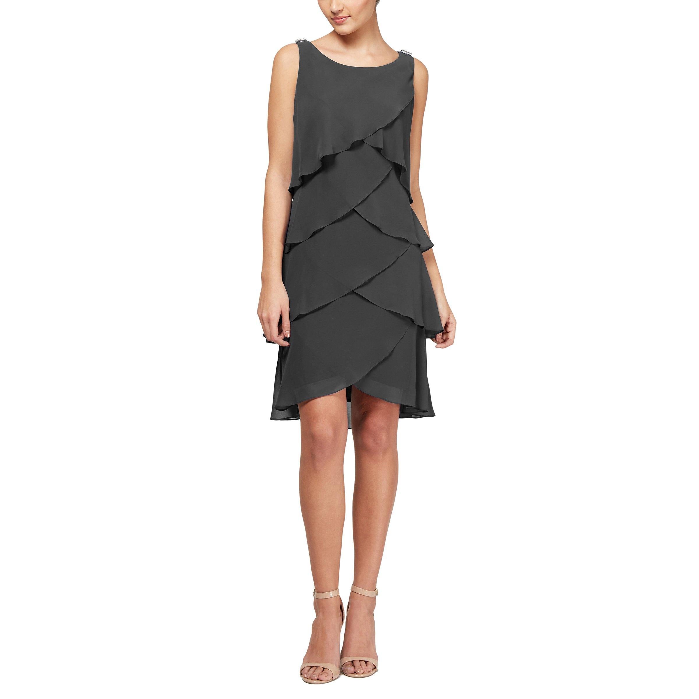 SL Fashions 114044 Short Sleeveless Cocktail Dress - Image 6