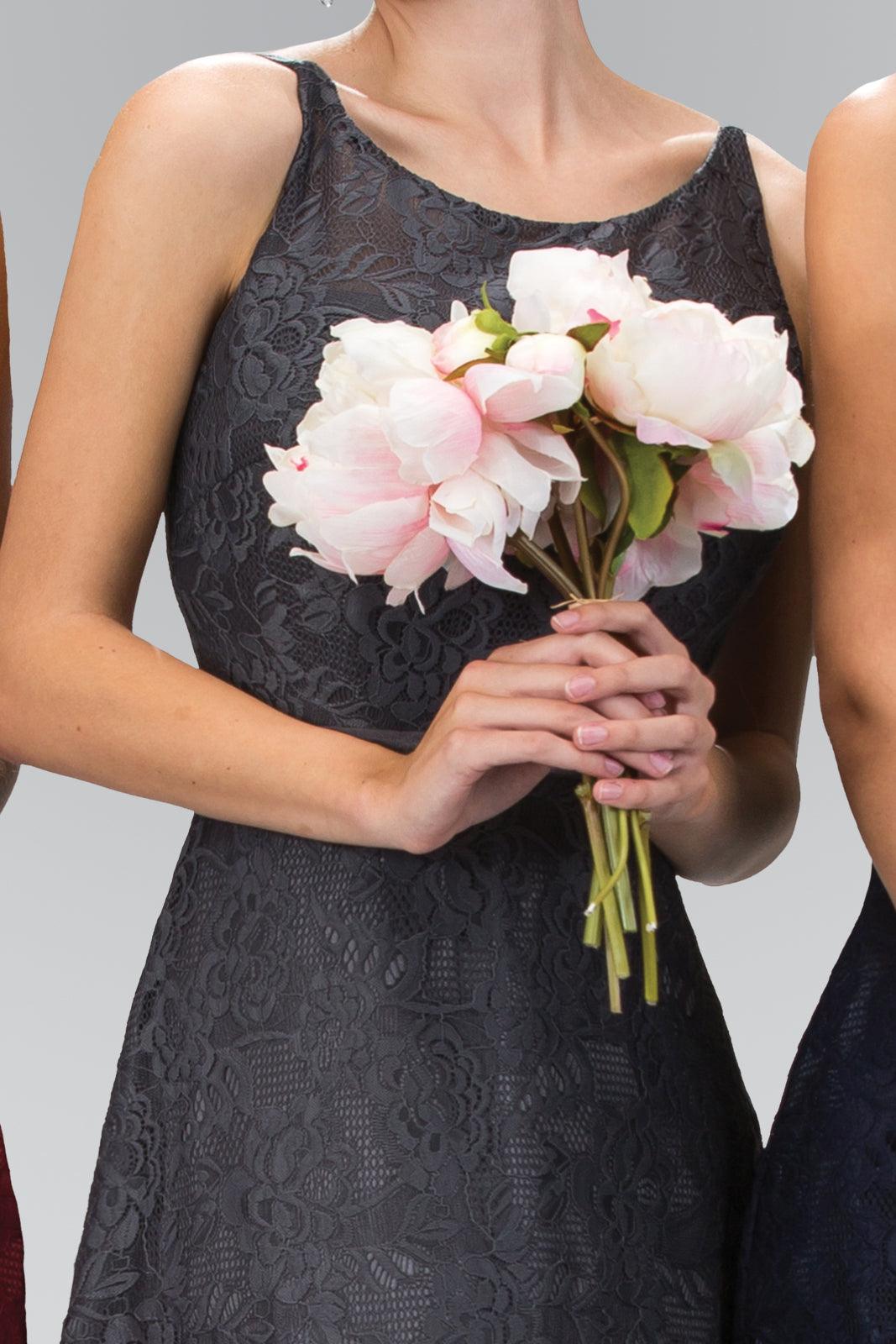 Sleeveless Lace Open Back Prom Dress Formal - Image 4