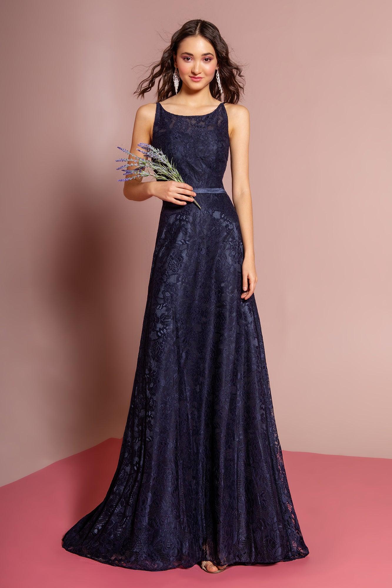Sleeveless Lace Open Back Prom Dress Formal - Image 5