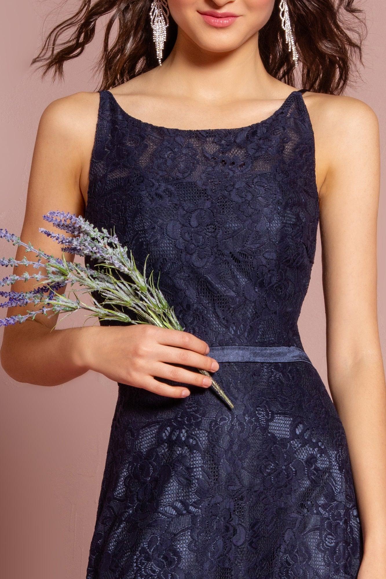 Sleeveless Lace Open Back Prom Dress Formal - Image 6