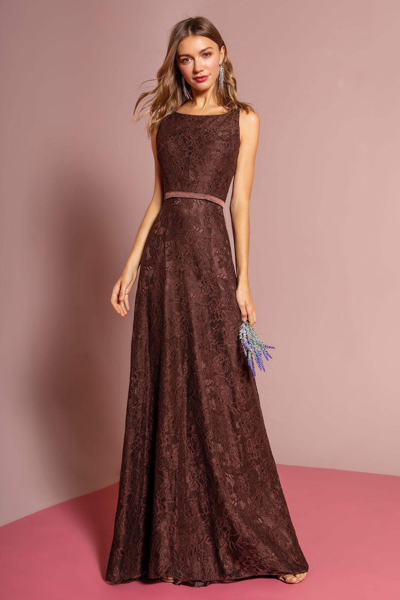 Sleeveless Lace Open Back Prom Dress Formal - Image 3