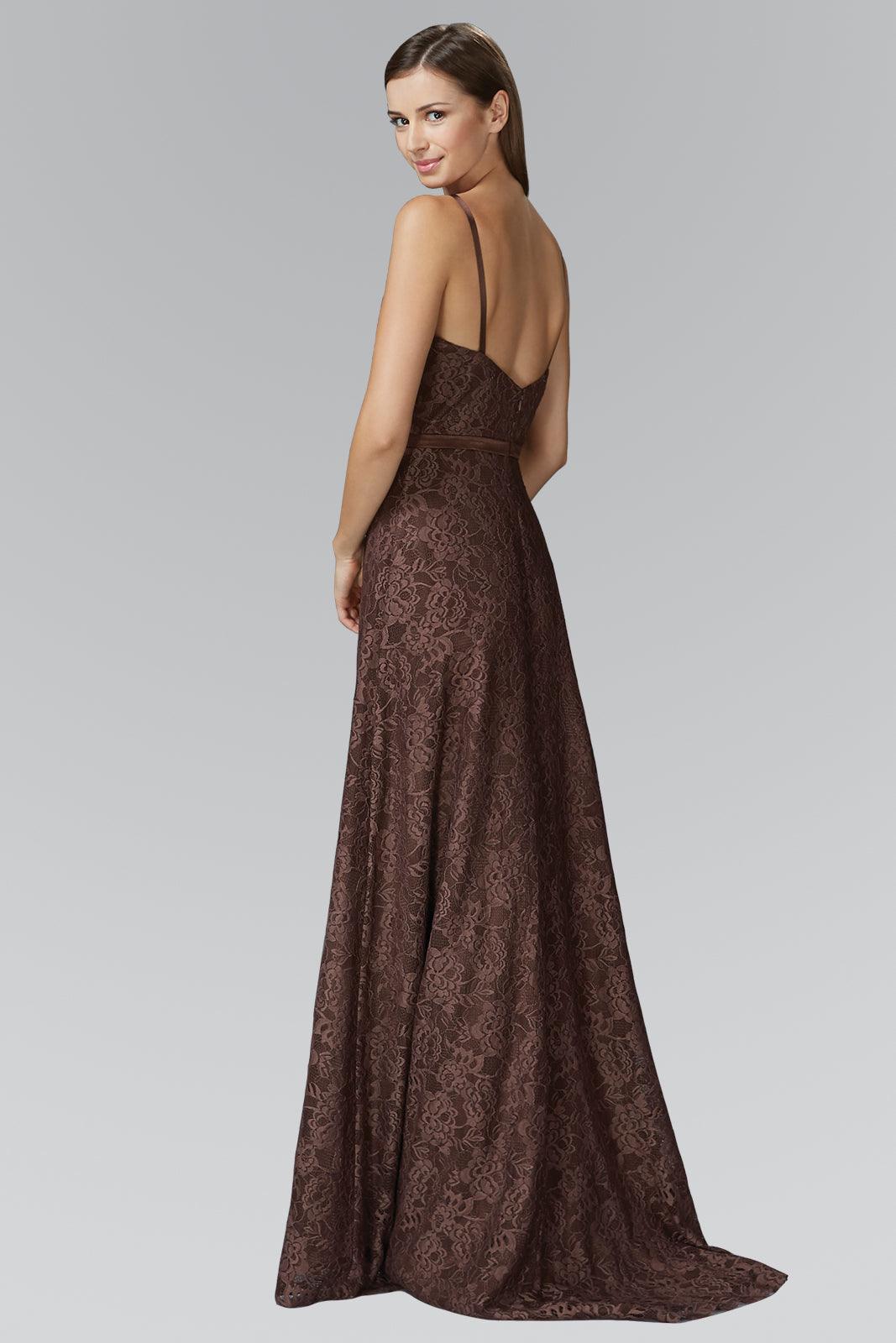 Sleeveless Lace Open Back Prom Dress Formal - Image 2