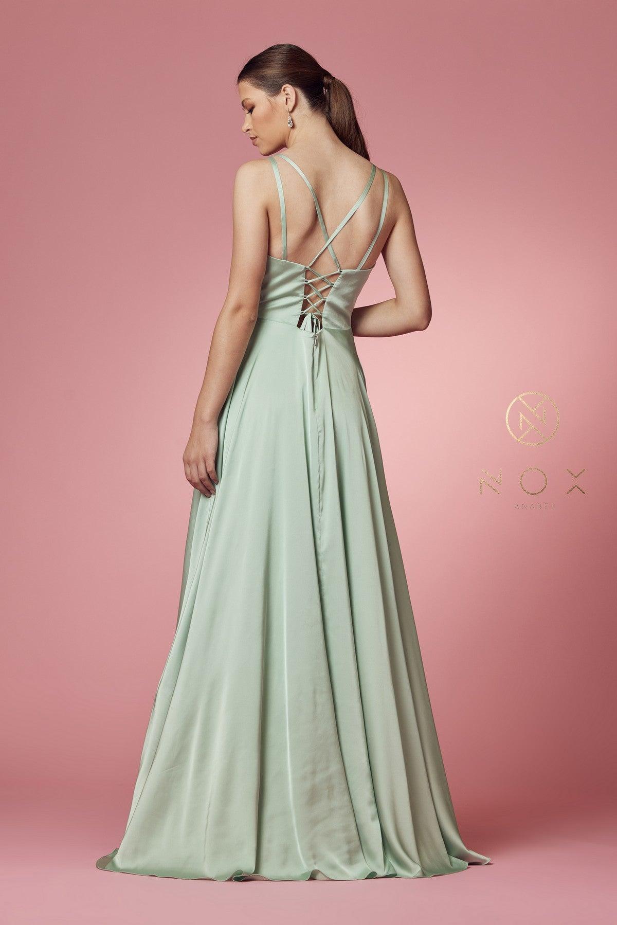 Sleeveless Long Prom Dress - Image 7
