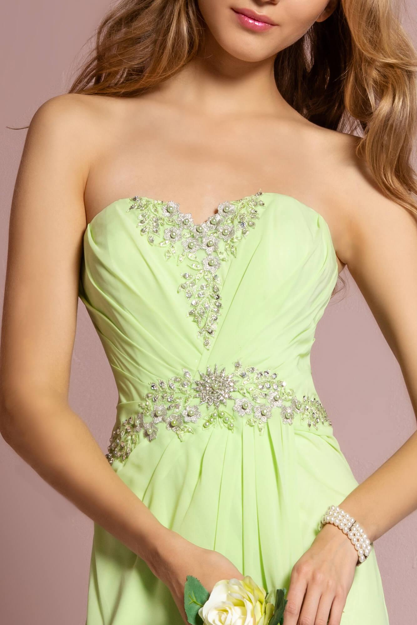 Strapless Sweetheart Long Formal Dress - Image 3