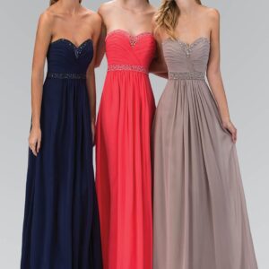 Sweetheart Long Bridesmaid Formal Dress