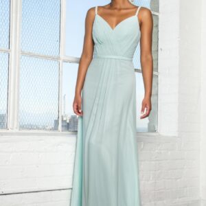 Sweetheart Spaghetti Strap Long Chiffon Dress Formal