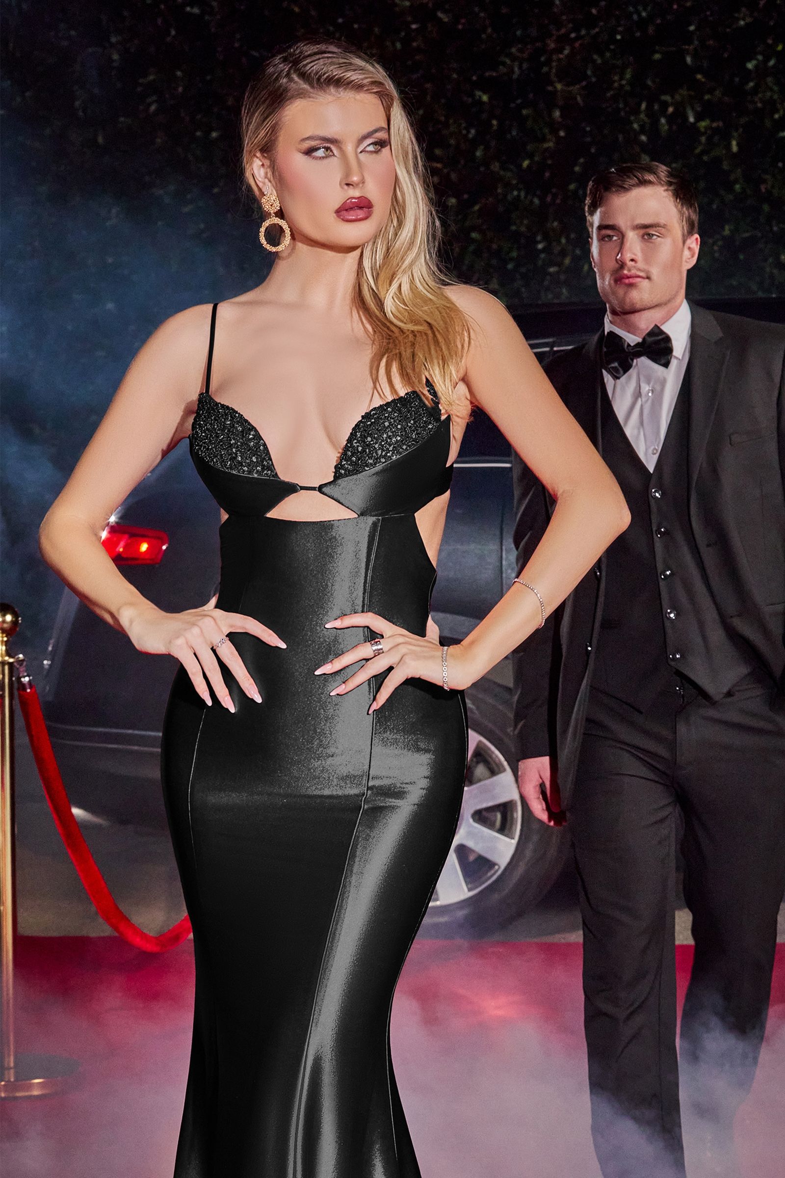 Fitted Long Prom Dress by LaDivine Y030 - Image 3